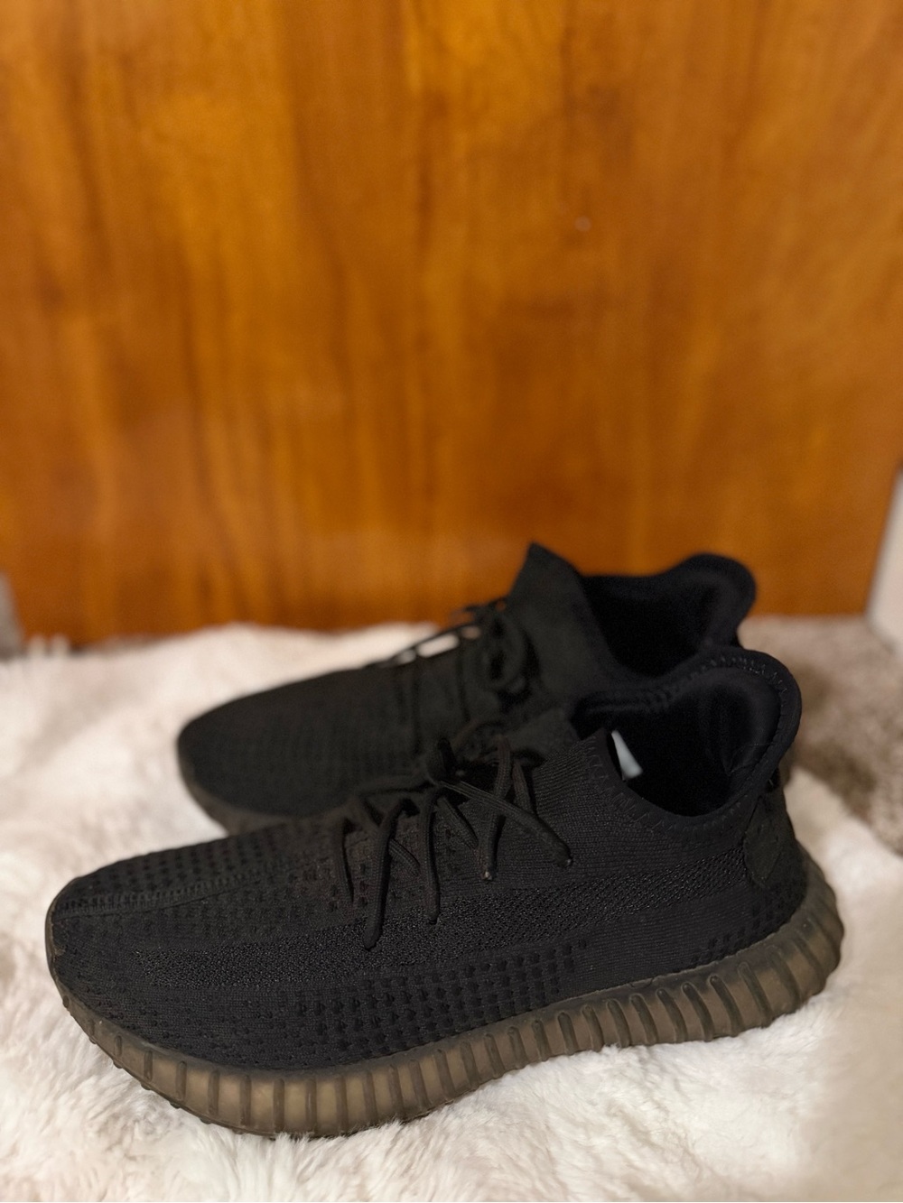 adidas Men’s Black Knit Low-Top Sneakers
